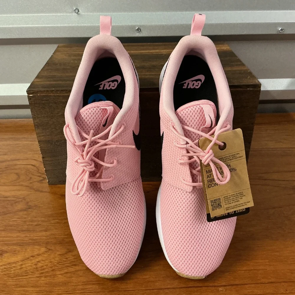 Nike Men Roshe G Next Nature Pink Gum Spikeless Golf Shoe DV1202-601 Size 10